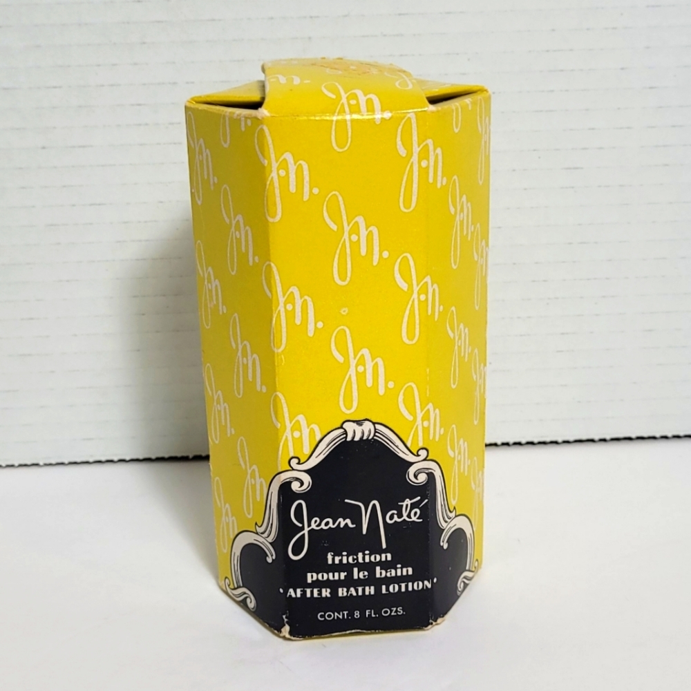 Jean Nate After Bath Lotion 8 Fl. Oz. Vintage Glass Bottle with Box